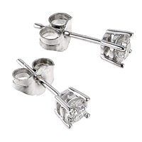 9ct gold diamond earrings